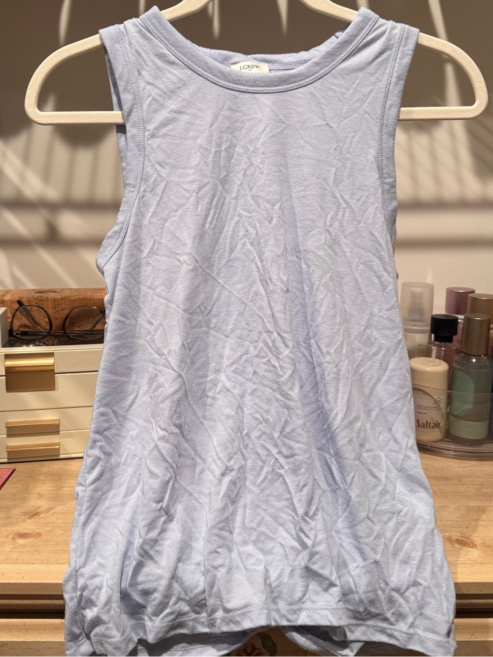 J. Crew Light Lavender Ribbed Tank Top